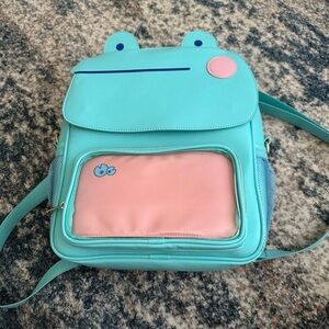 Original Rainylune Mint Frog Ita Backpack/Crossbody bag